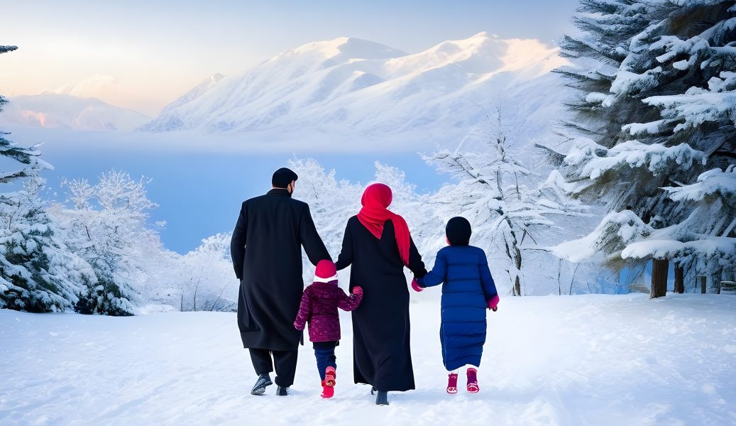 An-Arab-family-enjoying-winter (1)